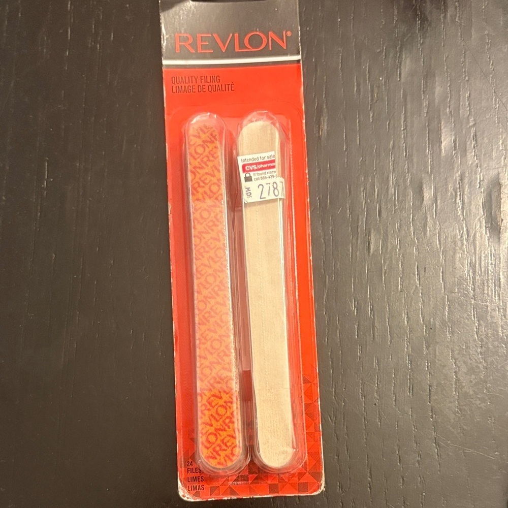 Revlon Red and Tan Nail File Duo
